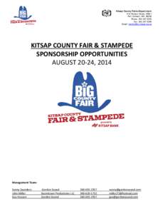 Kitsap County Fair & Stampede 2014 Sponsorship Package