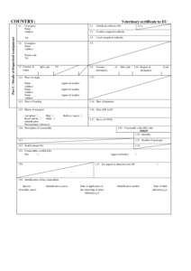 COUNTRY:  Part I : Details of dispatched consignment I.1.