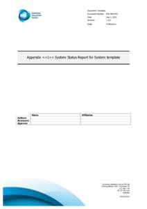 Document Template Document Number ESS[removed]Date