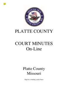 Cover of court minutes. p65