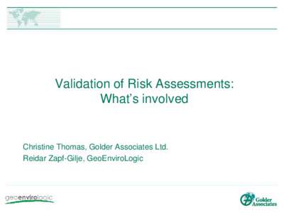 Ethics / Risk assessment / Britannia Beach /  British Columbia / Risk / Risk management / Management