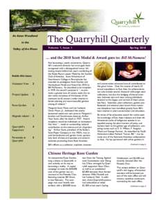 Quarryhill Quarterly 2010 Spring, Pages 1-2,5-6