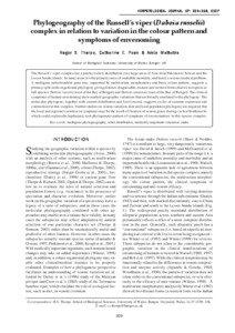 Trimeresurus / Biology / Molecular evolution / Zoology / Daboia / Trimeresurus stejnegeri / Trimeresurus albolabris / Vipera berus / Agkistrodon / Viperinae / Phylogenetics / Fauna of Asia