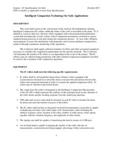 Generic - IC Specifications for Soils