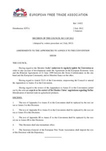 Ref[removed]Distribution: EFTA 3 July[removed]Annexes