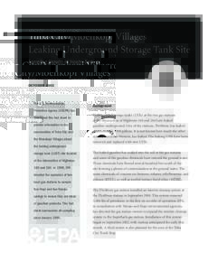 Tuba City/Moenkopi Village Leaking Underground Storage Tank Site Sampling Results from Nearby Springs