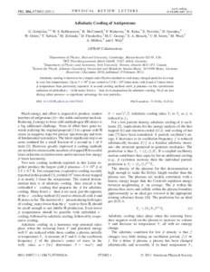 Astrophysics / Atmospheric thermodynamics / Quantum mechanics / Adiabatic process / Plasma / Adiabatic invariant / Temperature / Cosmic microwave background radiation / Victor Balykin / Physics / Thermodynamics / Plasma physics