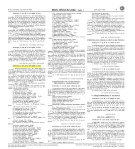 Nº 82, sexta-feira, 2 de maio de 2014 PORTARIA Nº 307, DE 29 DE ABRIL DE 2014 A SECRETÁRIA-EXECUTIVA DO MINISTÉRIO DA CULTURA, no uso de suas atribuições e tendo em vista o disposto no inciso III do art. 2º do Dec