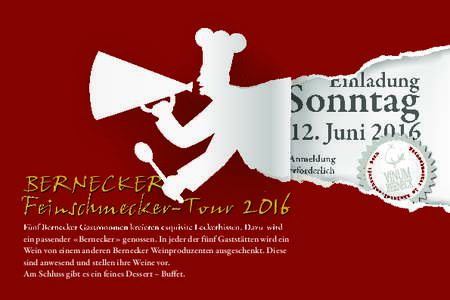 Vinum Feinschmecker tour 2016 Titel