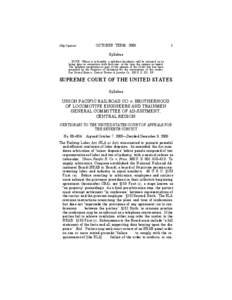 Dispute resolution / 69th United States Congress / Rail transport / Railway Labor Act / United States railroad regulation / Mediation / Collective bargaining / Supreme Court of the United States / Law / Private law / Arbitration