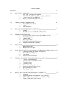 Occupational safety and health / Safety engineering / Health sciences / Environmental law / Right to know / Material safety data sheet / Dangerous goods / Laboratory / Chemical accident / Safety / Health / Industrial hygiene