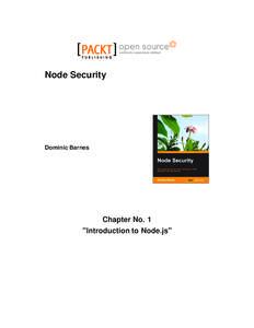 Node Security  Dominic Barnes Chapter No. 1 