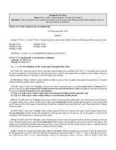 Document: Final Rule Source: May 1, 2001, Indiana Register, Volume 24, Number 8 Disclaimer: These documents were created from the files used to produce the official (printed) Indiana Register, however, these documents ar