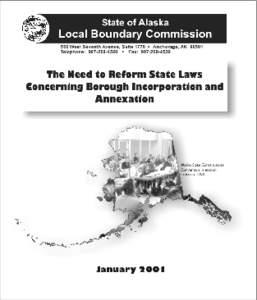 The Local Boundary Commission complies with the Title II of the Americans with Disabilities Act of[removed]Upon request, this report will be made available in large print or other accessible formats. Requests for such sho