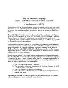 Why the Santorum Language Should Guide State Science Education Standards by Bruce Chapman and David DeWolf