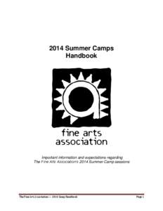 2014 Summer Camps Handbook