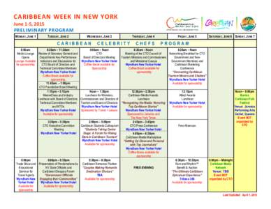 Microsoft Word - Caribbean Week Schematic