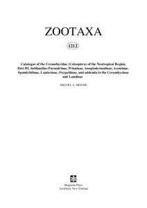 ZOOTAXA 1212