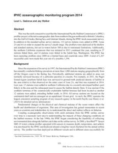 International Pacific Halibut Commission / IPHC / Survey vessel / Halibut / Offender profiling / Oceanography / Fish / Pleuronectidae / Pacific halibut