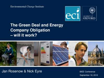 Environmental Change Institute  The Green Deal and Energy Company Obligation – will it work?