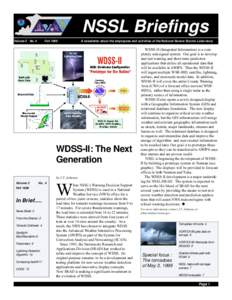 NSSL Briefings  Fall 1999 NSSL Briefings Volume 2 No. 4