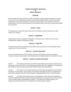 Microsoft Word - STUDENT GOVERNMENT ASSOCATION CONSTITUTION 2009.doc