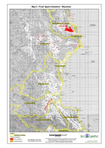 Map 3 - Pond Apple Infestation - Mossman  Bailieys/Coopers Creeks Cow Bay Coastal