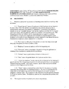 AGREEMENT made as of the 30 `b day of January 2007, between HARPERCOLLINS PUBLISHERS L.L.C. (the `Employer