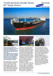 Icebreaker / Oil tankers / Double acting ship / Watercraft / Samsung Heavy Industries / Aker