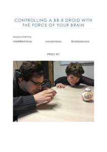 CONTROLLING A BB-8 DROID WITH THE FORCE OF YOUR BRAIN Nataliya KOSMYNA   www.kosmina.eu