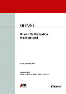 CSS Studie Jihadist Radicalization in Switzerland Zurich, November 2013