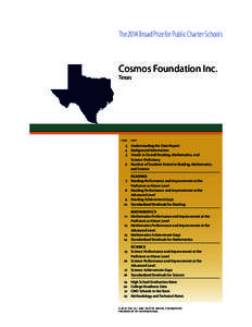 The 2014 Broad Prize for Public Charter Schools  Cosmos Foundation Inc. Texas  	PAGE