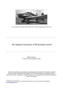 Volcanology / Geology / Volcanism / Kenneth Arnold / Mount Rainier / Flying saucer / Mineral /  Washington / Mile / Unidentified flying object / Kenneth Arnold UFO sighting