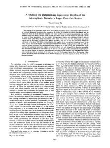 Earth / Physical oceanography / Aquatic ecology / Atmospheric thermodynamics / Planetary boundary layer / Mixed layer / Boundary layer / Thermocline / Wind / Meteorology / Atmospheric sciences / Oceanography