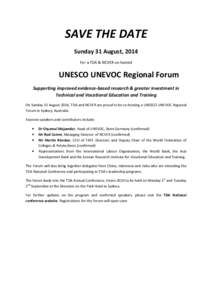Microsoft Word - Save the Date_UNEVOC_Regional Forum.docx