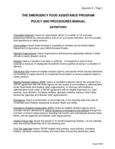 Food bank / Supplemental Nutrition Assistance Program / Homelessness / Emergency feeding organization / Economy of the United States / Emergency Food Assistance and Soup Kitchen-Food Bank Program / North Texas Food Bank / United States Department of Agriculture / Homeless shelter / Government