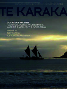 ABOUT NGĀI TAHU–ABOUT NEW ZEALAND–ABOUT YOU  VOYAGE OF PROMISE MAKARIRI/WINTER 2014 $7.95