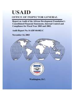 African Democracy Forum / Audit / United States Agency for International Development / Financial statement