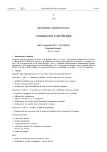 Appel à propositions 2015 — EAC/A04/2014 — Programme Erasmus+