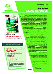 JUNIOR FICTION NO[removed]FICTION STANDING ORDER  www.australianstandingorders.com.au