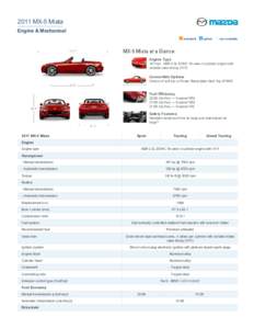 2011 MX-5 Miata Engine & Mechanical standard option