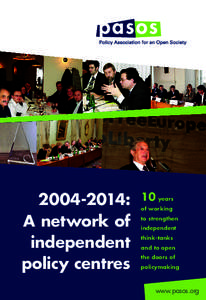 [removed]: A network of independent policy centres  10 years