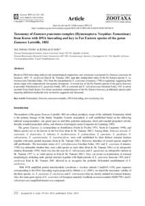 Taxonomy of Eumenes punctatus-complex (Hymenoptera: Vespidae: Eumeninae) from Korea with DNA barcoding and key to Far Eastern species of the genus Eumenes Latreille, 1802