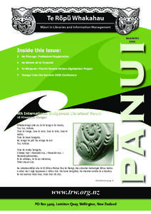 NGĀHURU 2008 Inside this issue: 2