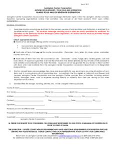 Sample Food_Beverage Distribution Form