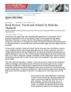 Education / Malcolm Gladwell / Developmental dyslexia / The Tipping Point / David Boies / Blink / Reading / Special education / Outliers / Literature / Sociology books / Publishing