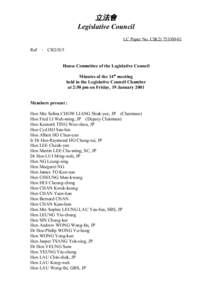 立法會 Legislative Council LC Paper No. CB[removed]Ref  : CB2/H/5