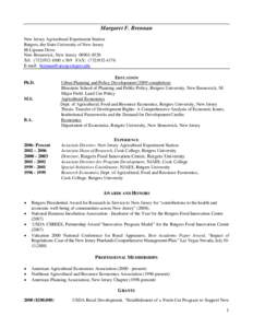 New Brunswick /  New Jersey / Coalition of Urban and Metropolitan Universities / Education in the United States / School of Environmental and Biological Sciences / Rutgers–Camden / Edward J. Bloustein School of Planning and Public Policy / Rutgers–Newark / Agricultural economics / Cooperative State Research /  Education /  and Extension Service / Geography of New Jersey / Rutgers University / New Jersey