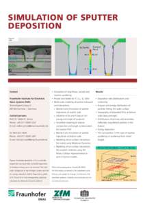 SIMULATION OF SPUTTER DEPOSITION 1  2