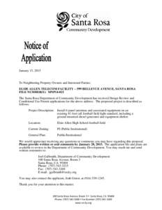 Microsoft Word - notice of application Elsie allen telelcom